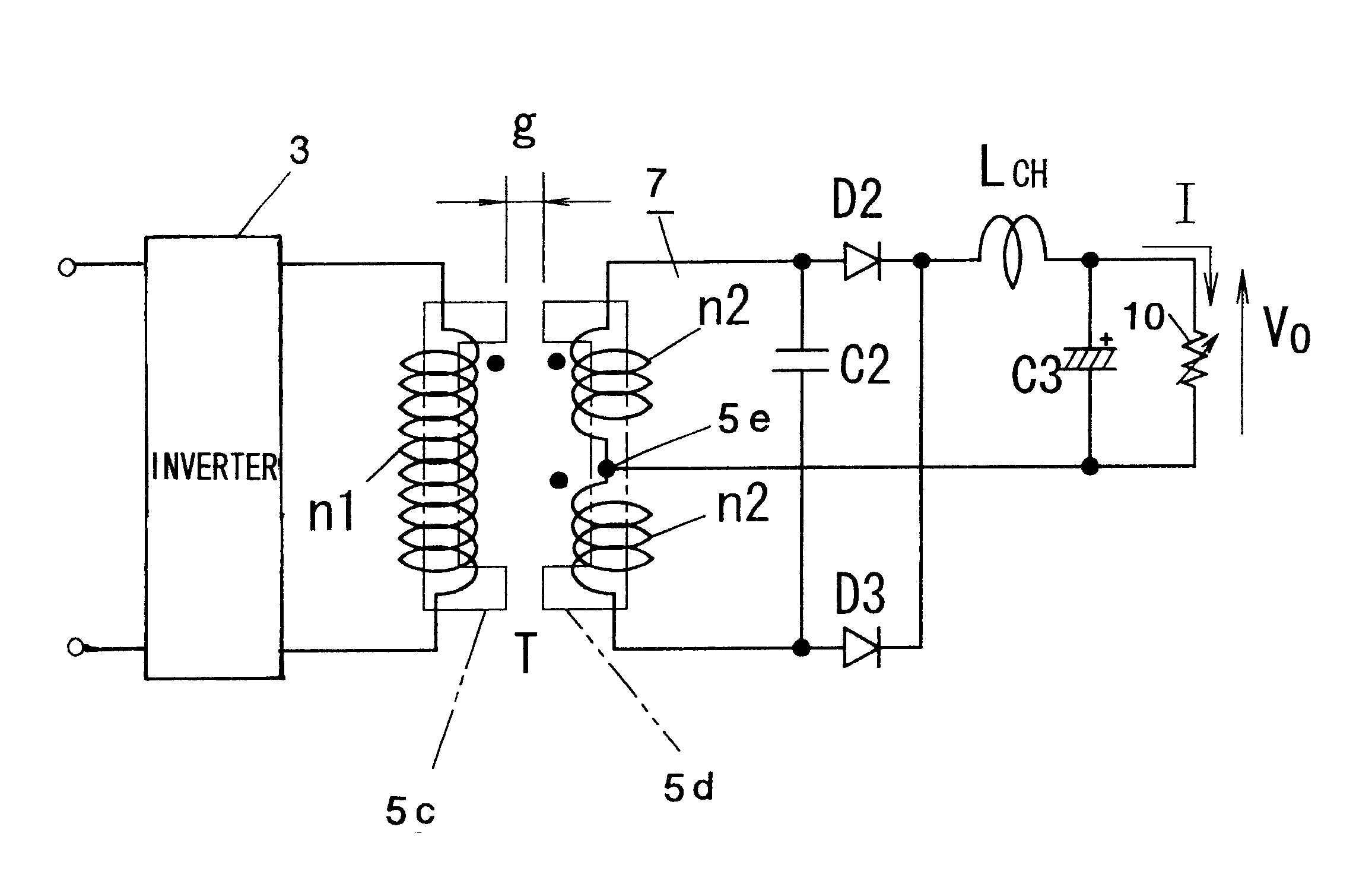 Non-contact electrical power transmission system having function of making load voltage constant