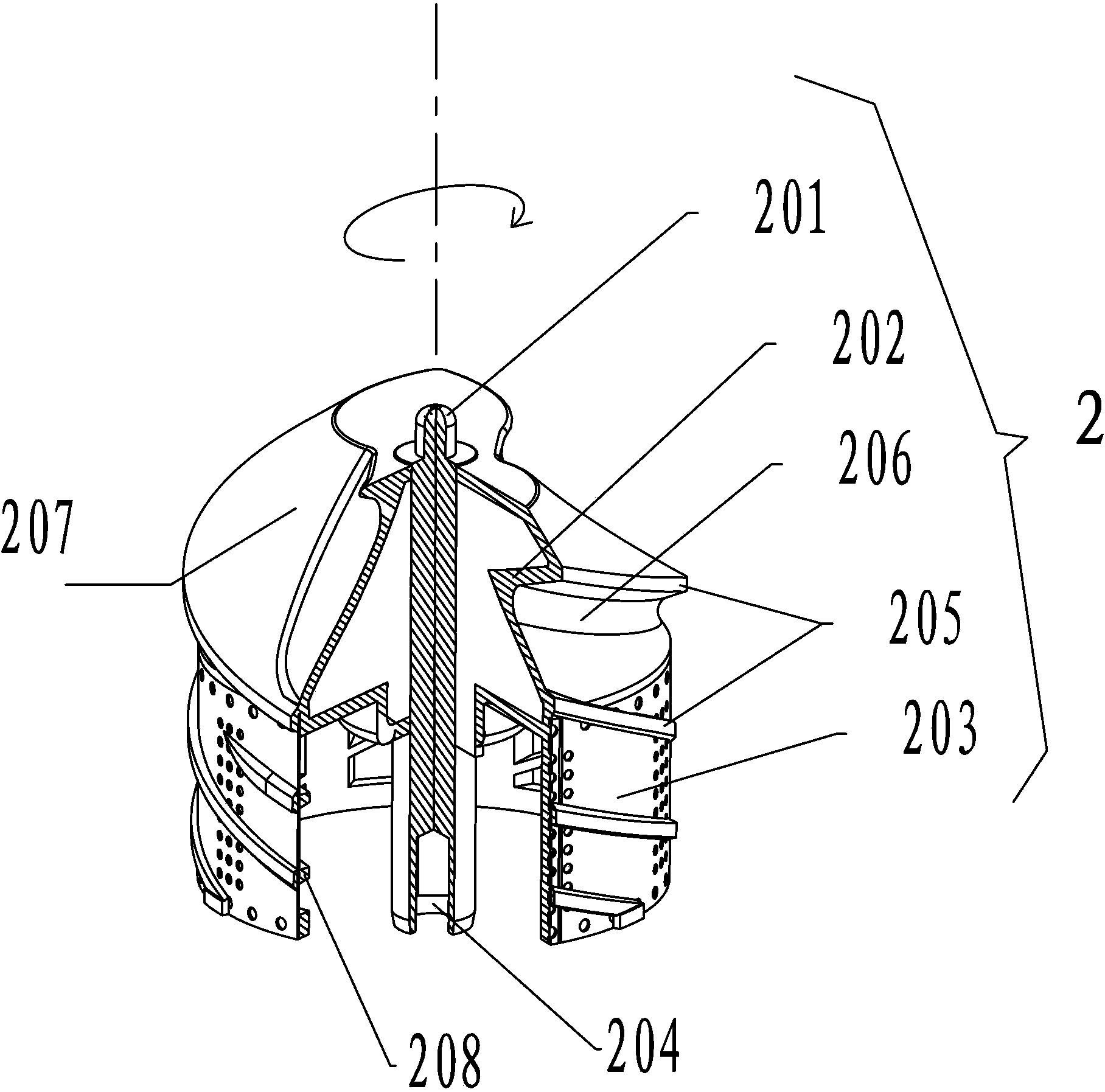 Juice and residue separation mechanism and low-speed juice extractor including same