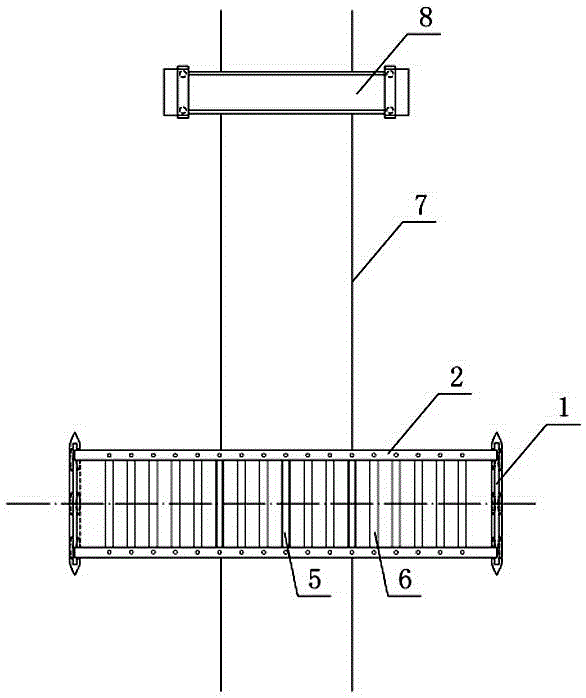 Through tied arch bridge and construction method thereof