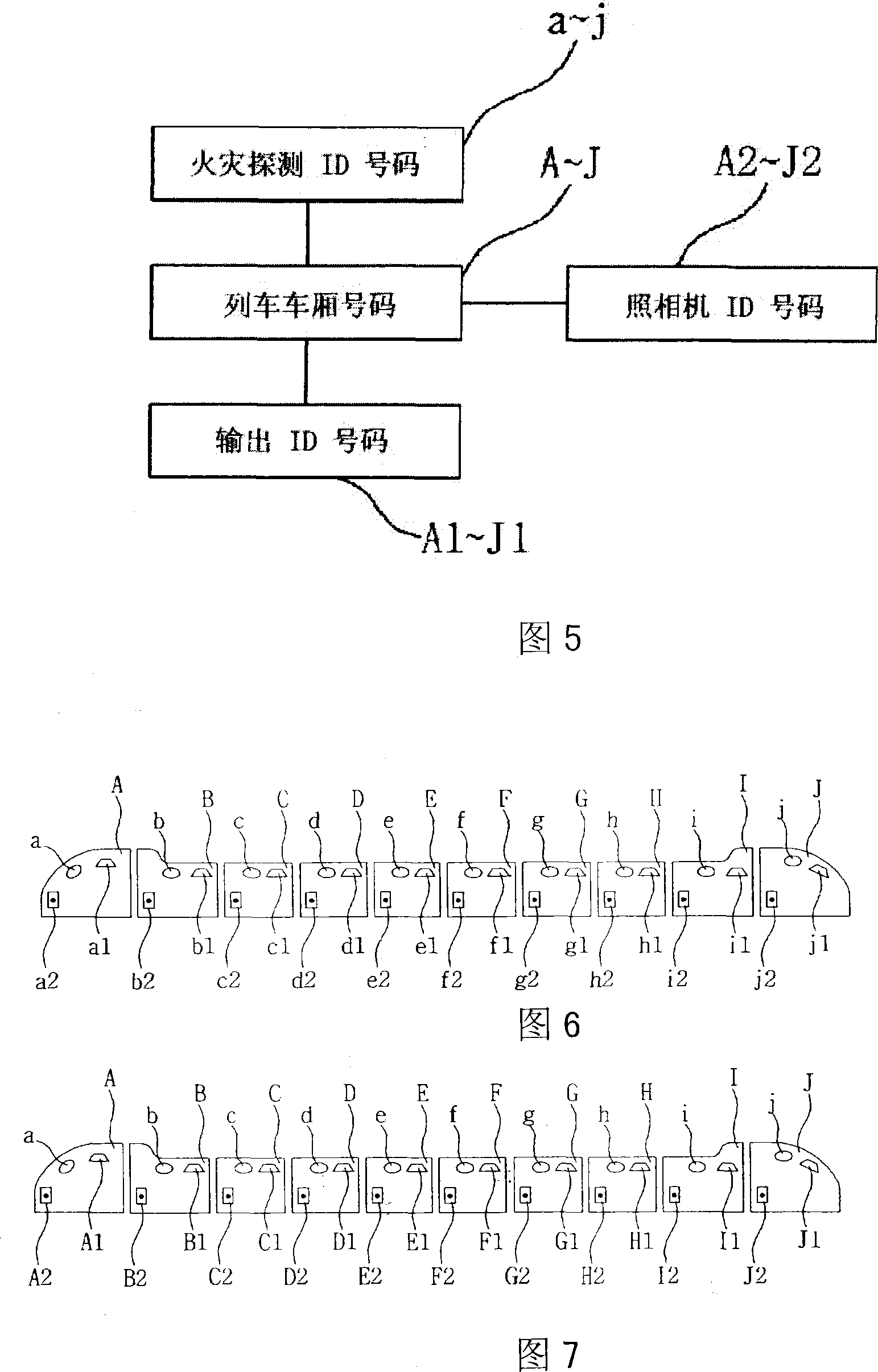 System for extinguishing fire of train