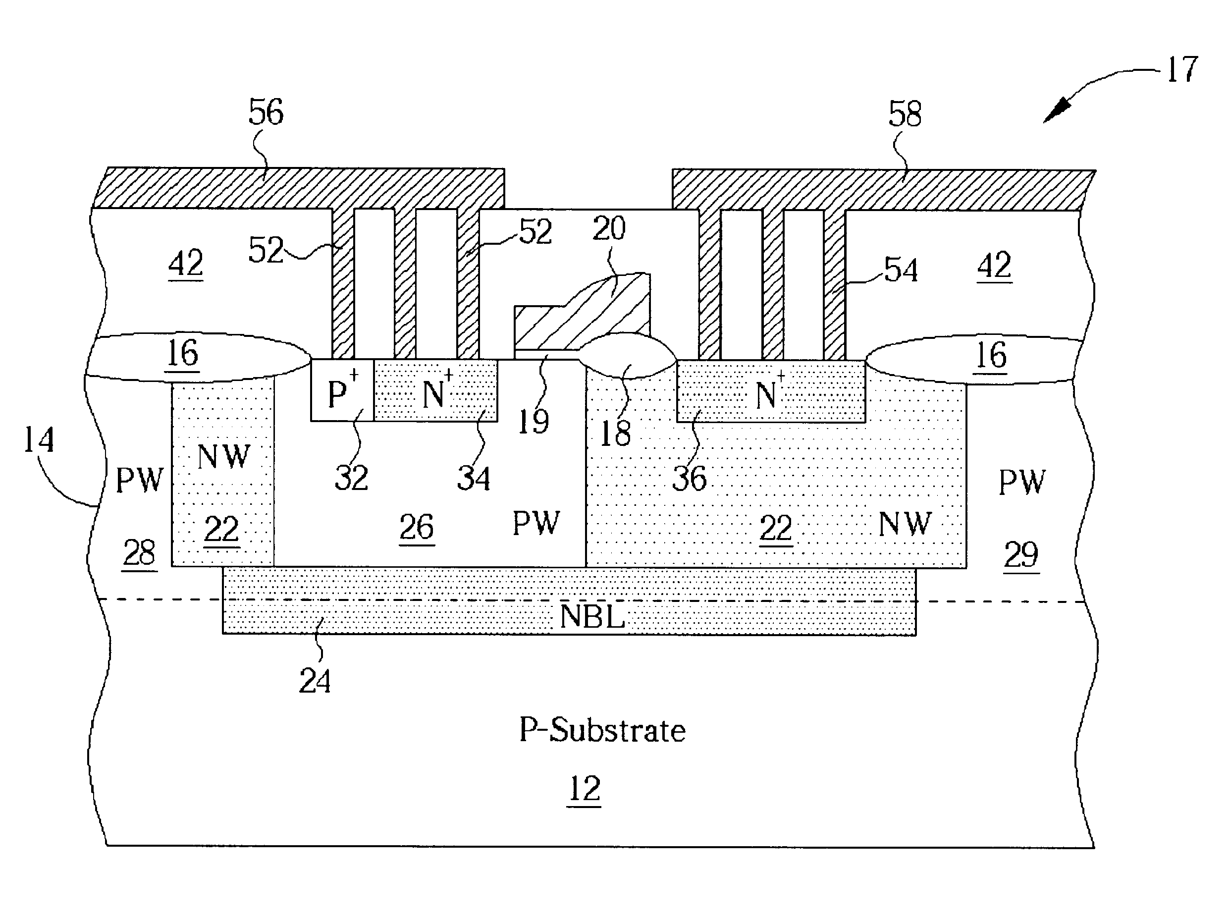 Electrostatic discharge (ESD) protection MOS device and ESD circuitry thereof