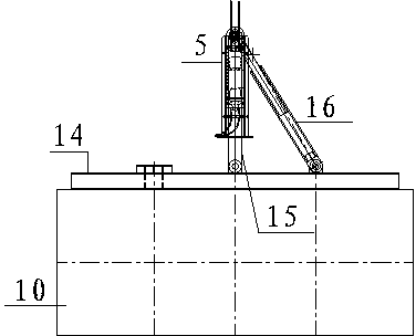 Wind power generation tower attached pick crane