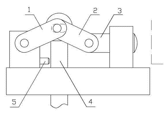 Linkage thrust clamping device