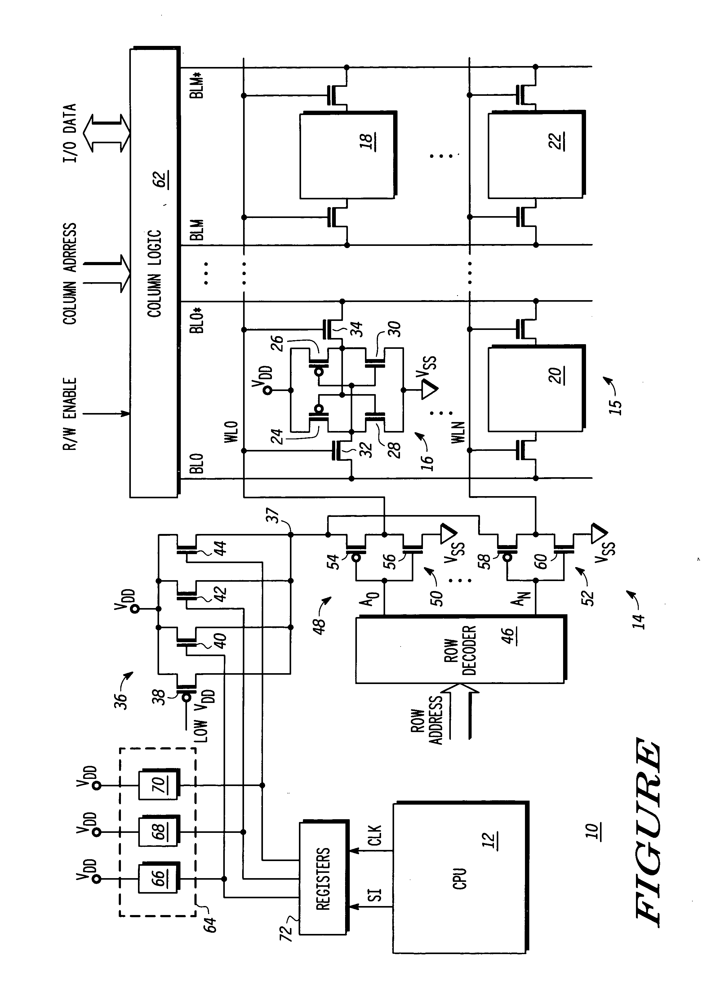 Word line driver circuit for a static random access memory and method therefor