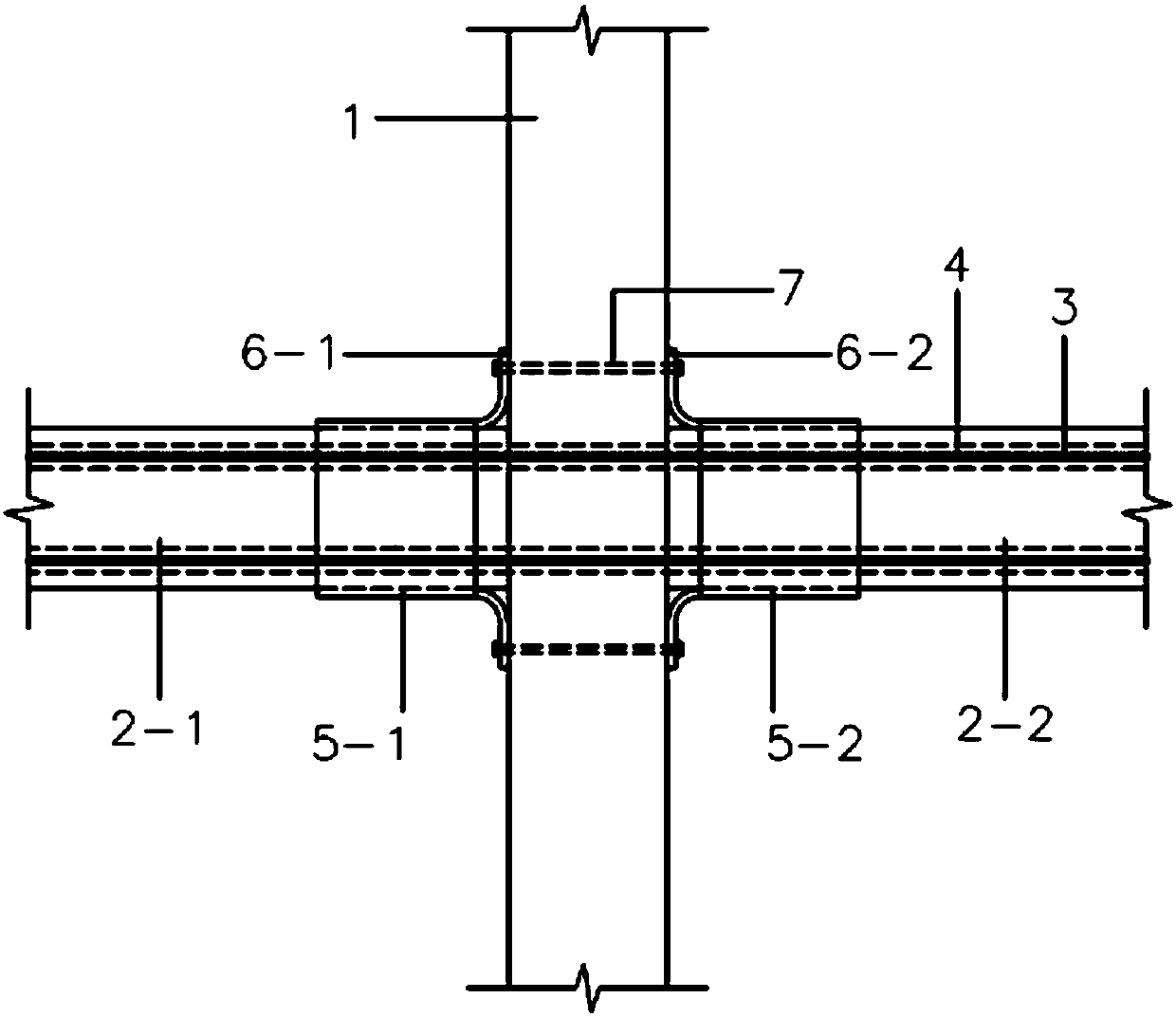 Beam-end energy dissipation restricted prestress prefabricated concrete structure and construction method thereof