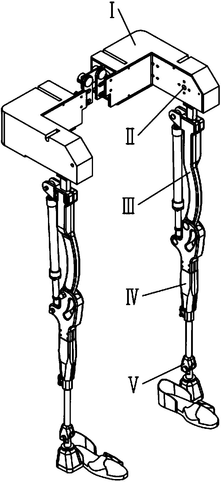 Bionic lower-limb external bone robot for auxiliary handling