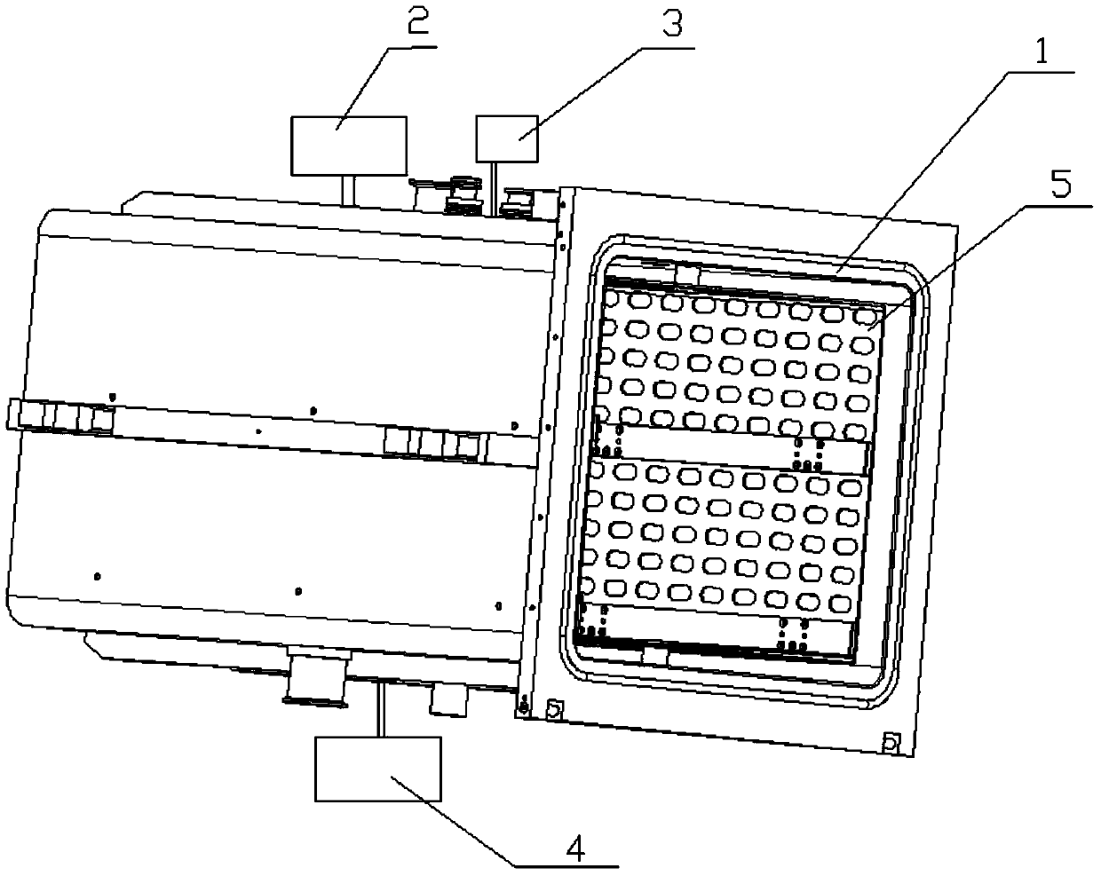 Hydrogen peroxide low-temperature plasma sterilizer for forming waist-shaped holes in electrode net