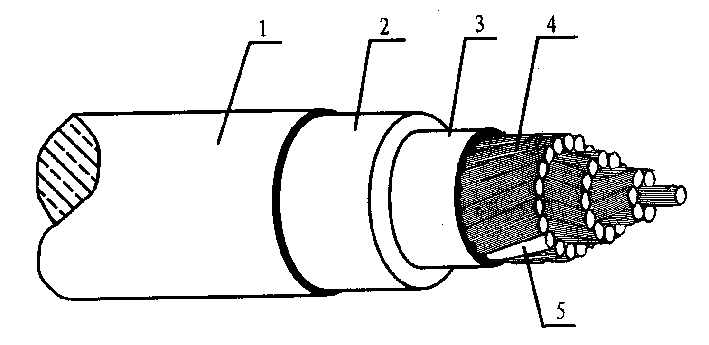 Cable with processed conducting wire core specially for winding