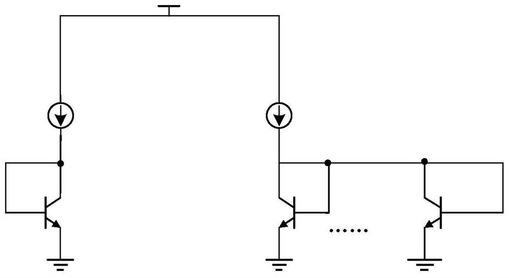 Three-junction bandgap circuit with zero Kelvin reference voltage