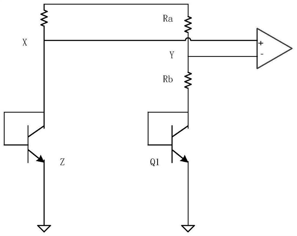 Three-junction bandgap circuit with zero Kelvin reference voltage