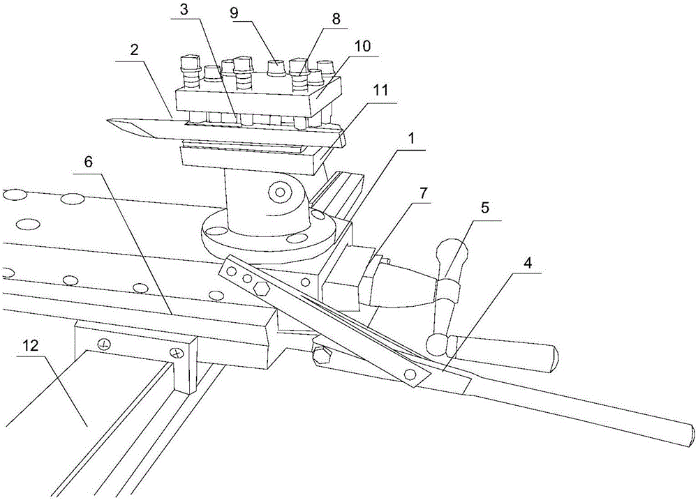 Application method of cutting tool for reinforced concrete column forming steel die