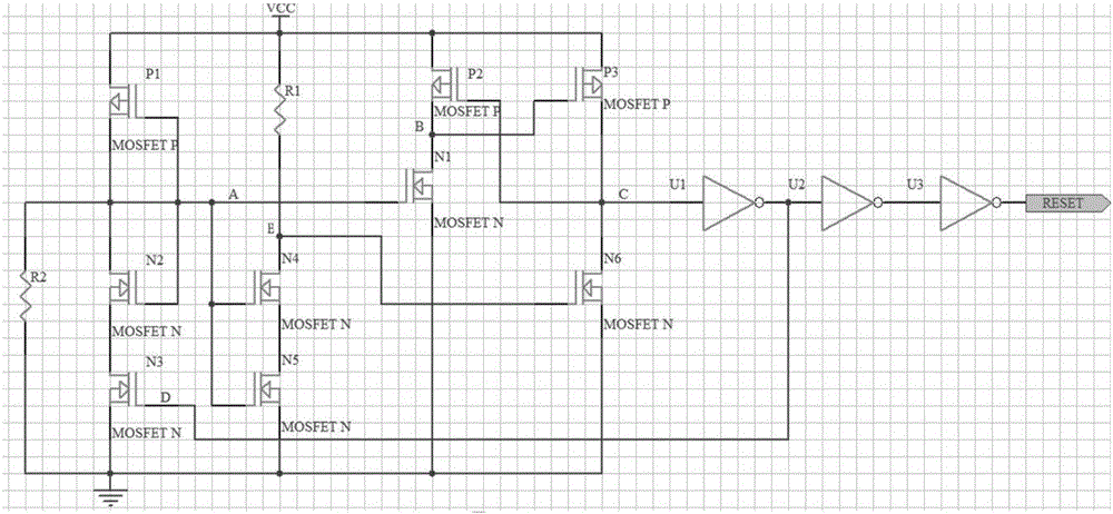 Power-on reset circuit applied to high-speed protocol processor chip