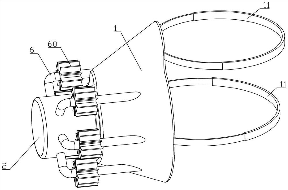 Mask with oxygen production device