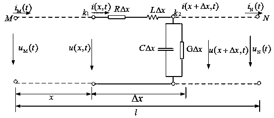 Circuit model-based single-phase earth fault section location method