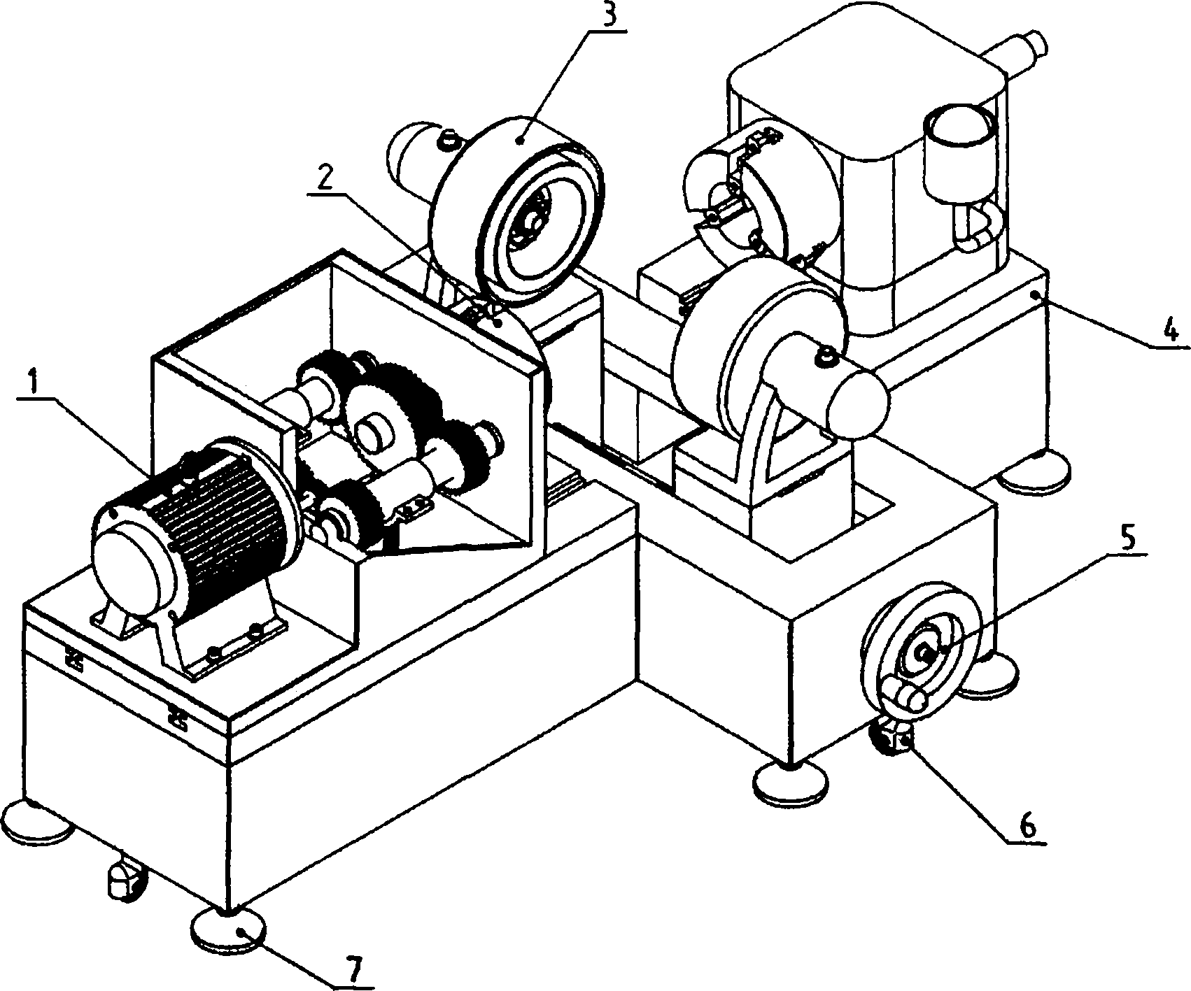 Large-diameter corn milling cutter grinding device