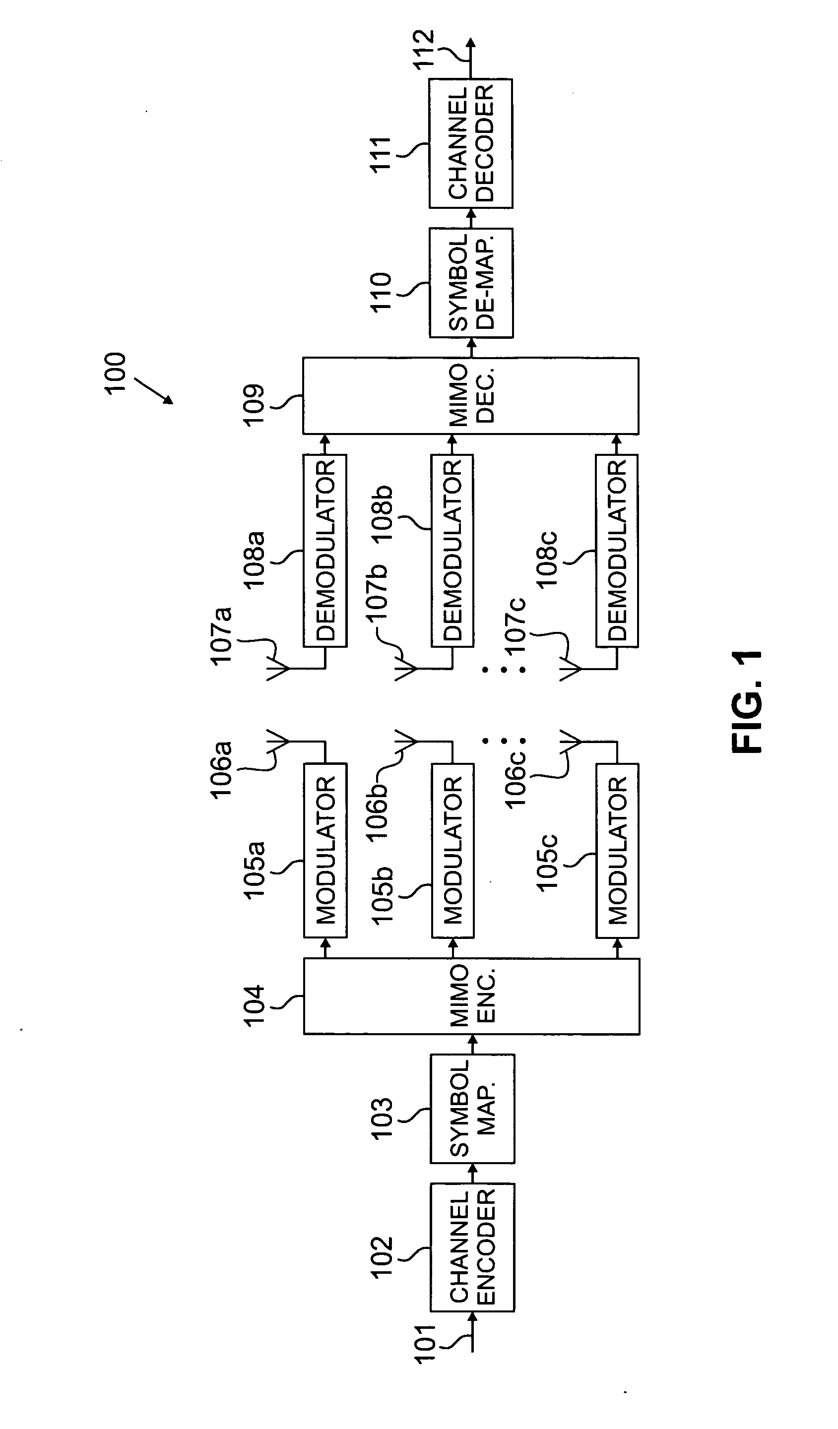 MIMO transceiver with pooled adaptive digital filtering
