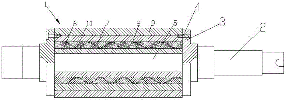 Squeeze roll for sizing machine