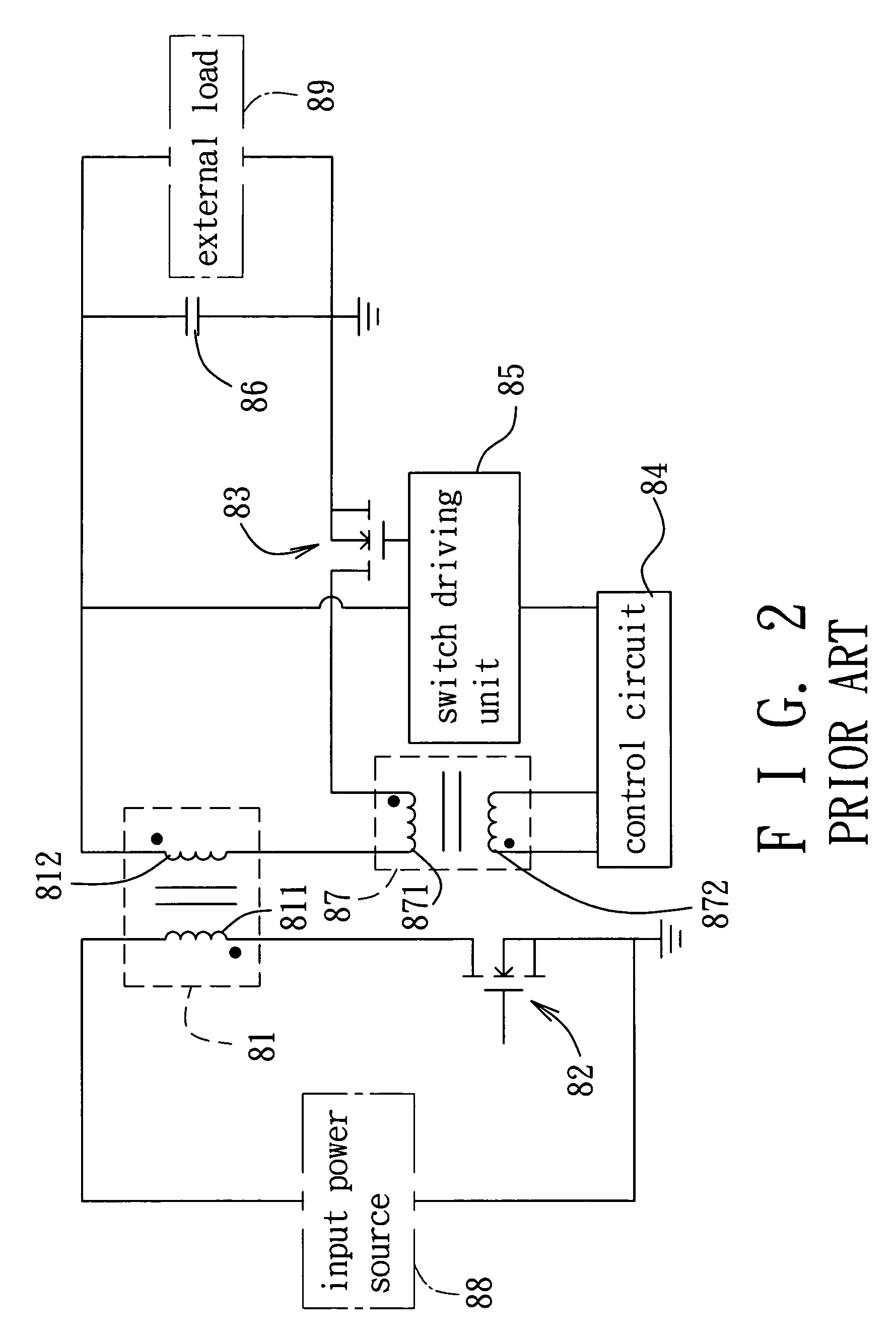 Driving circuit and a power converter incorporating the same