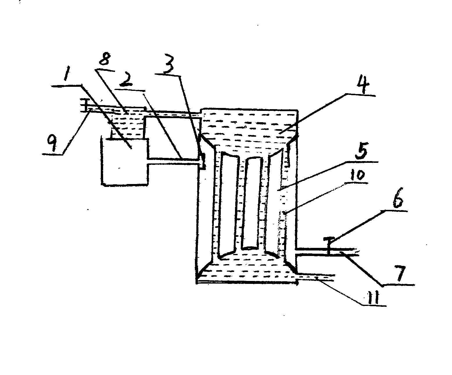 Improvement setting for water-cooled air conditioner