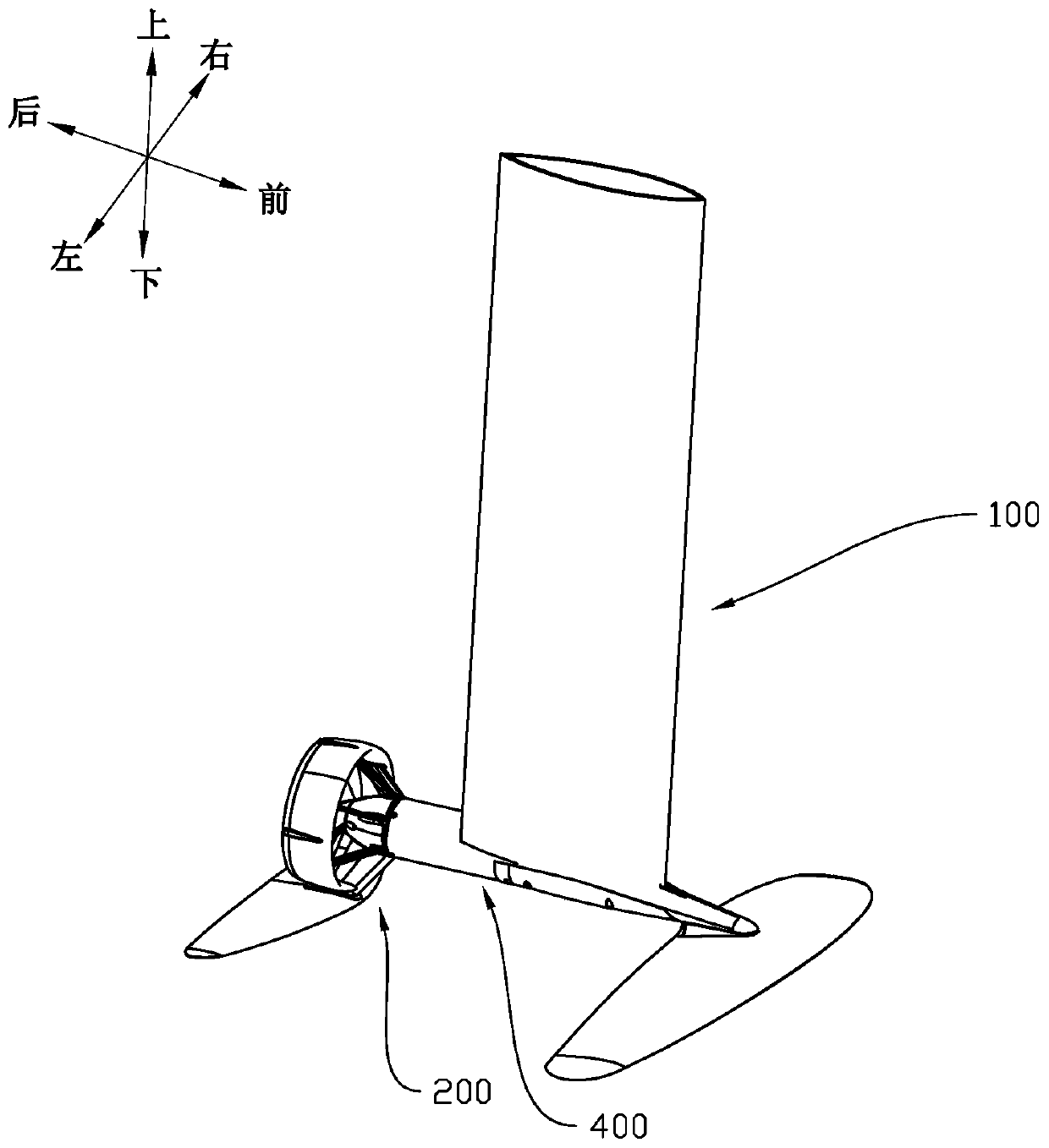 Connecting support and application thereof, driving device and water sports device