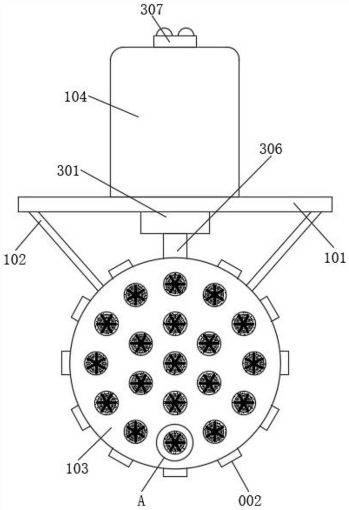 Swallowing and spitting type impurity removing device for fabric desizing process