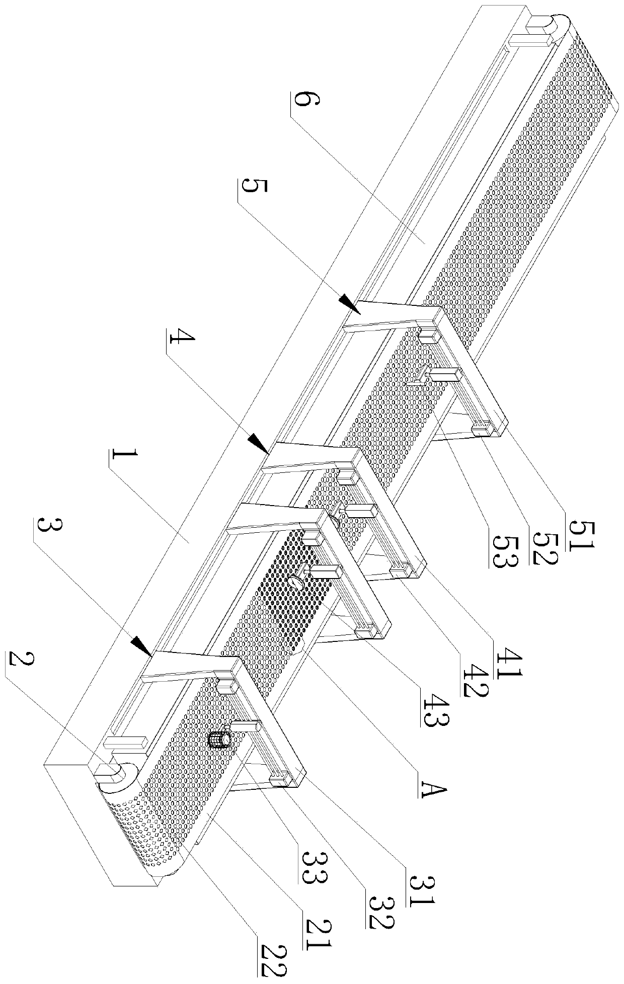 Quartz slotted rod slotting device