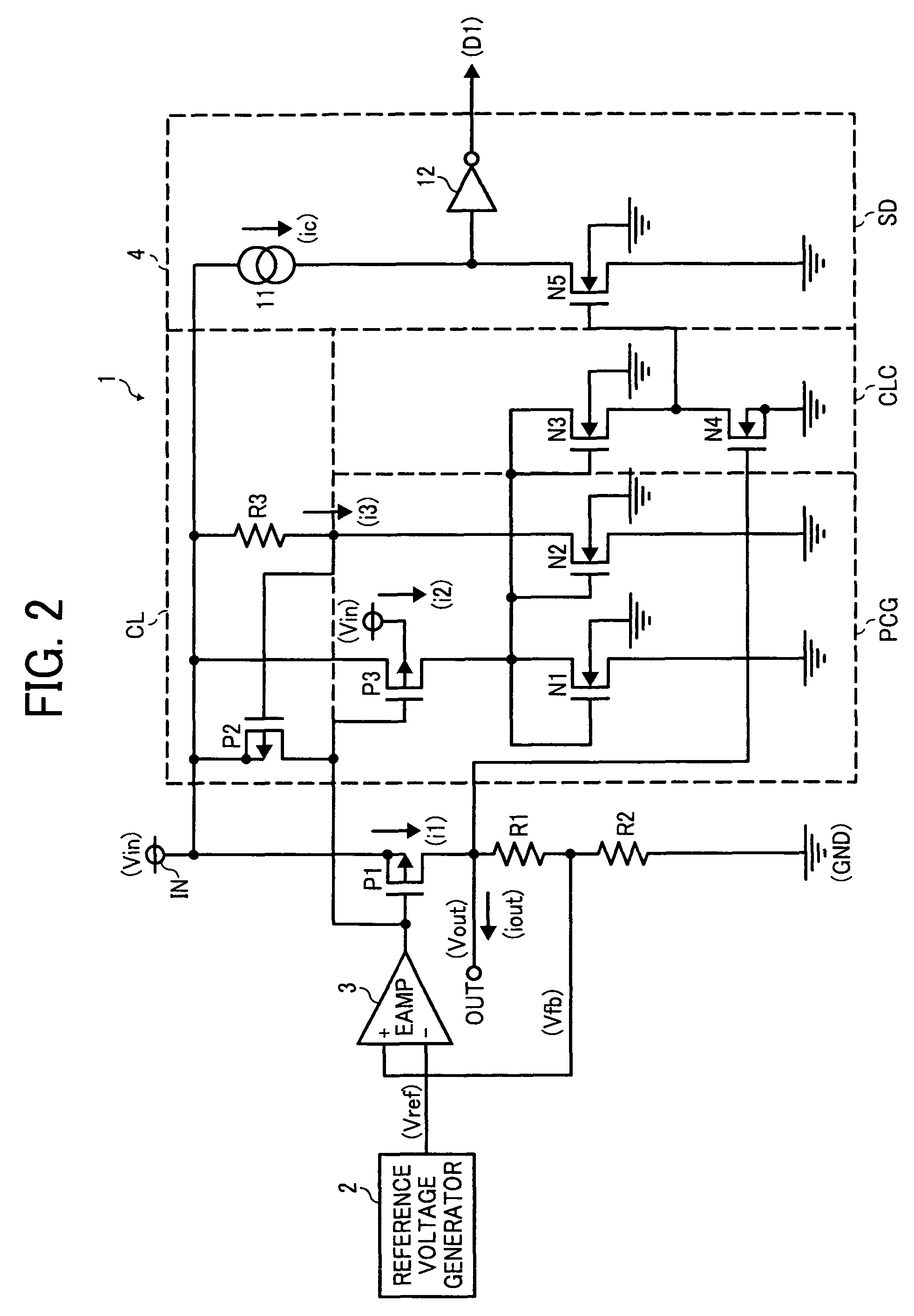 Overcurrent protection circuit and voltage regulator incorporating same