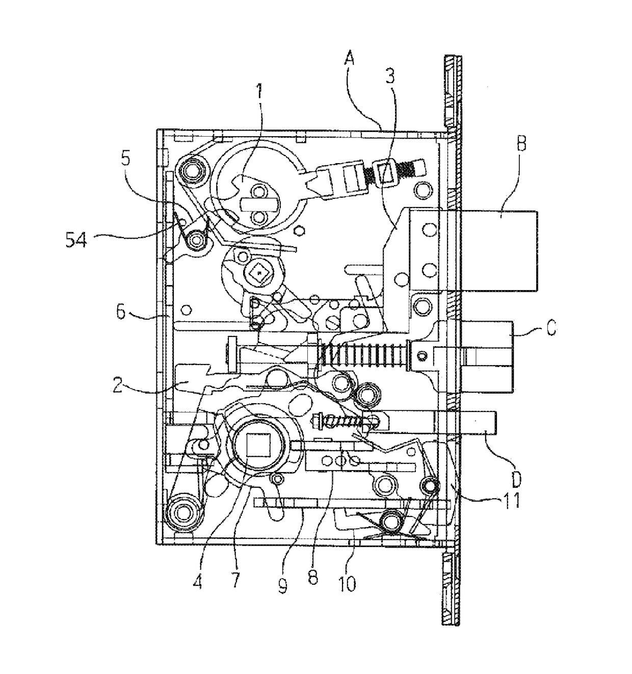 Lock structure suitable for various lock cores