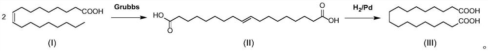 Method for synthesizing straight-chain octadecanedioic acid