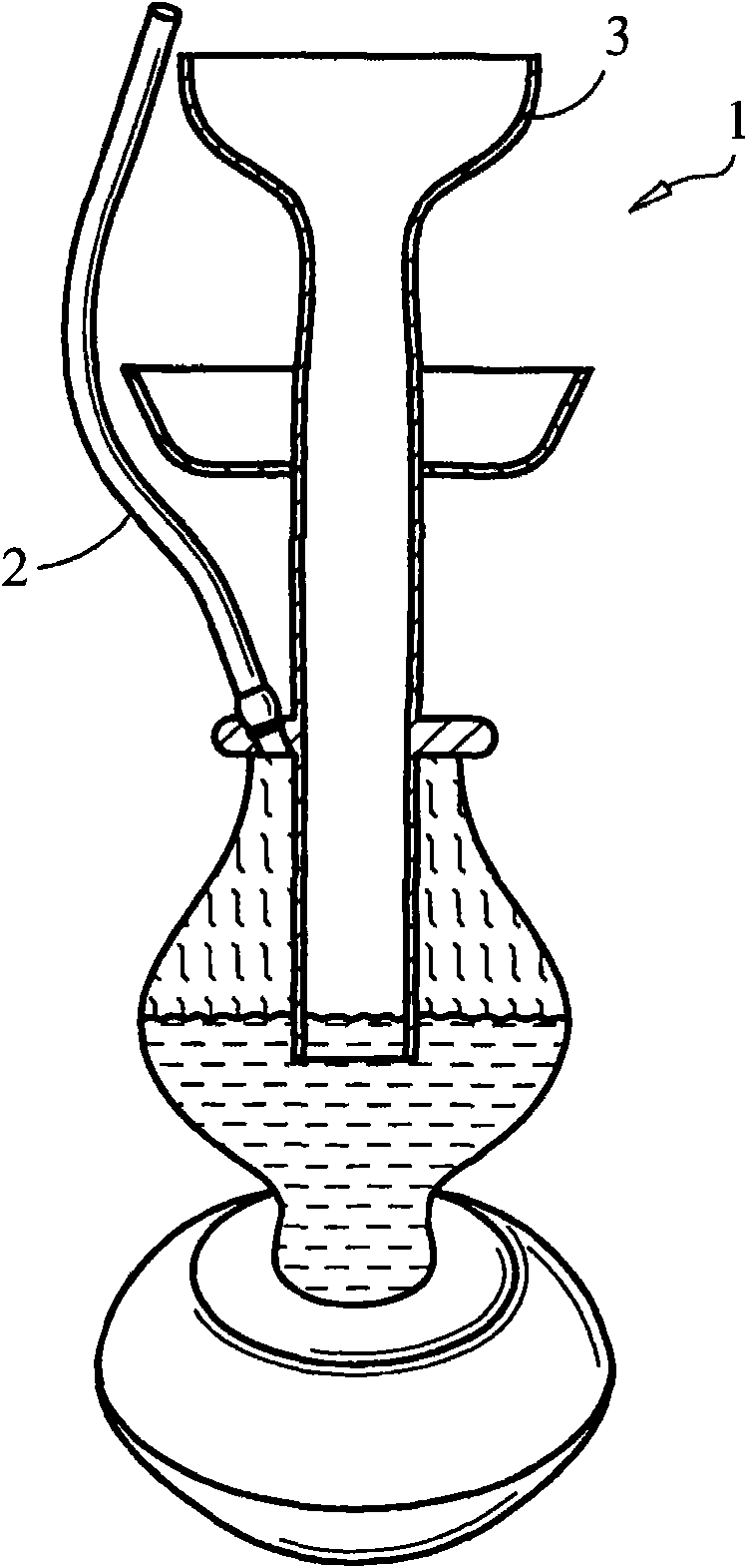 Water pipe starter and cleaning device