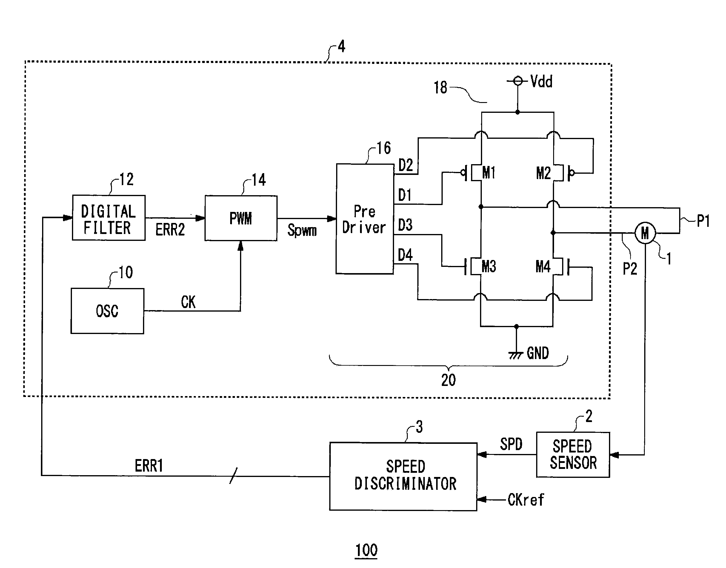 Motor driving circuit and load driving apparatus with pulse width modulation