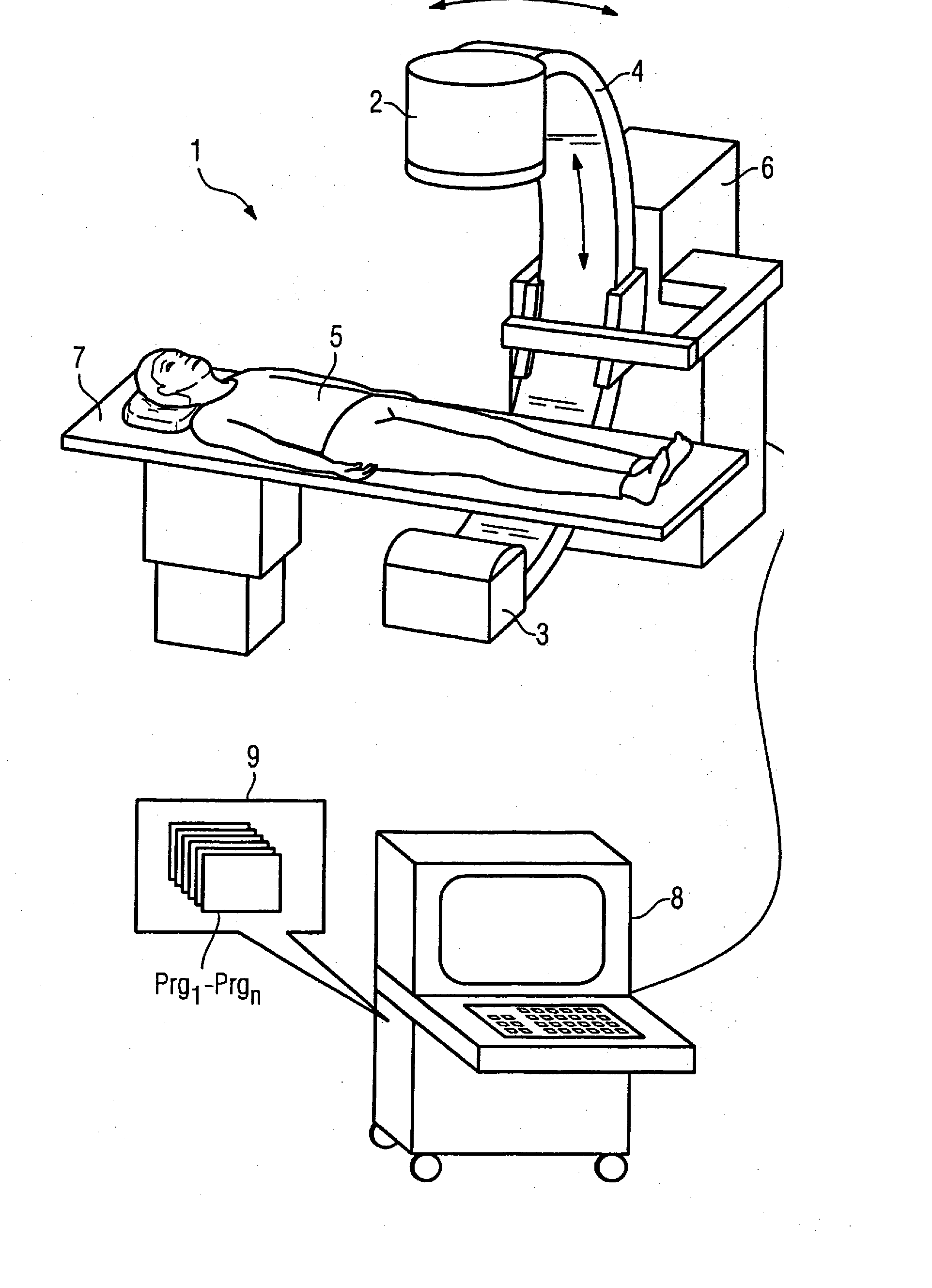 Scatter radiation correction in radiography and computed tomography employing flat panel detector