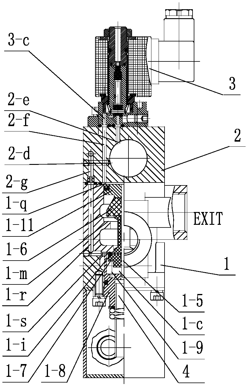 Safety double solenoid valve