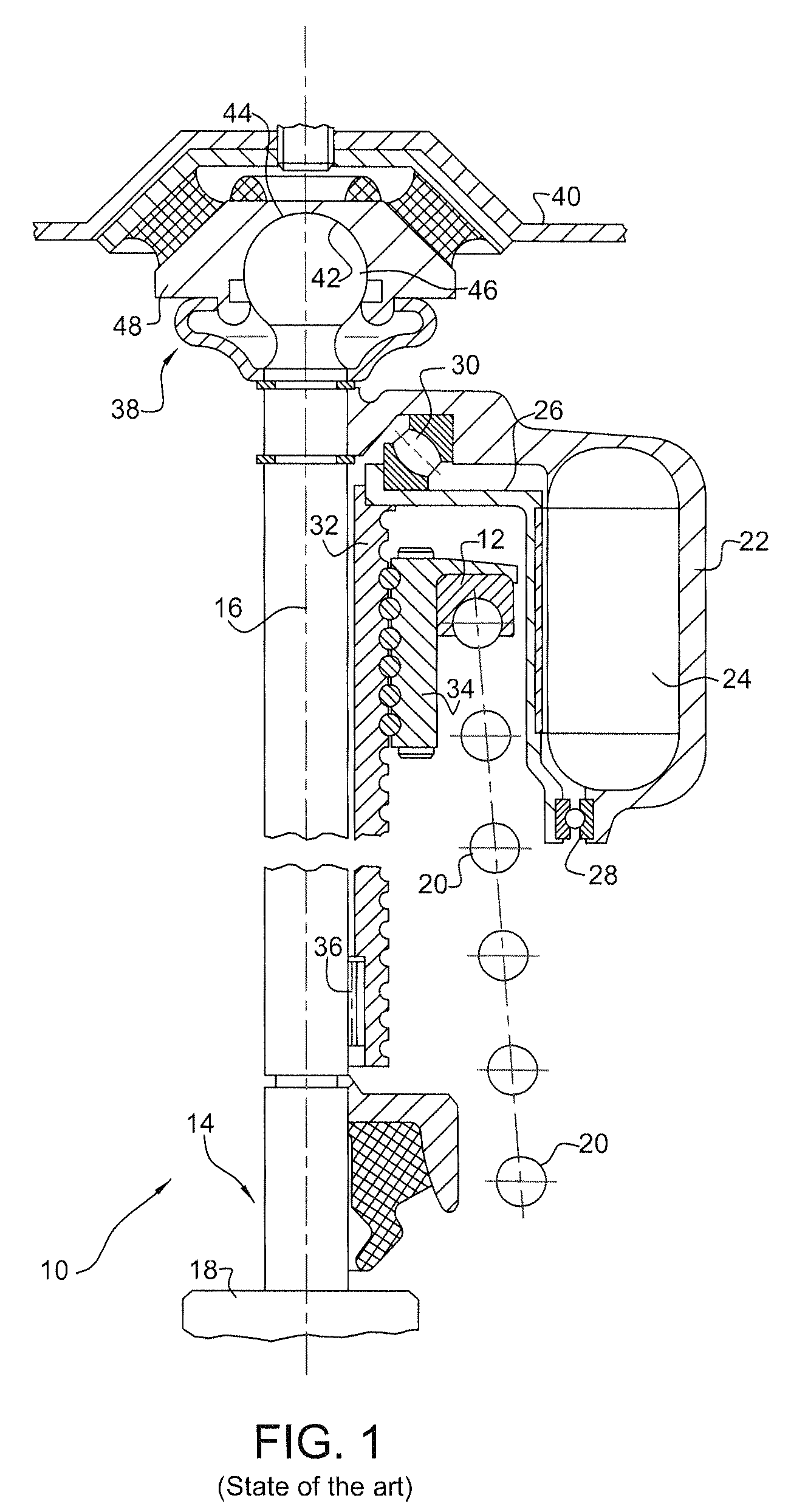 Strut For A Motor Vehicle With An Axially Adjustable Spring Plate