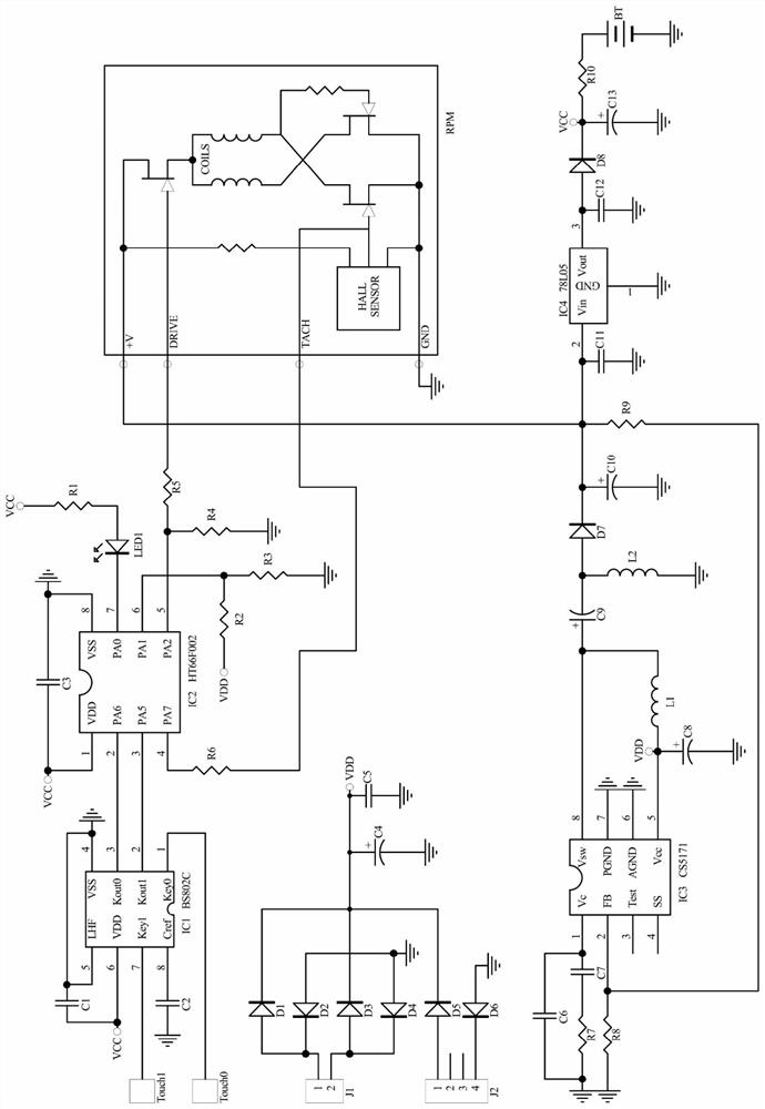 External power supply output parameter matching circuit