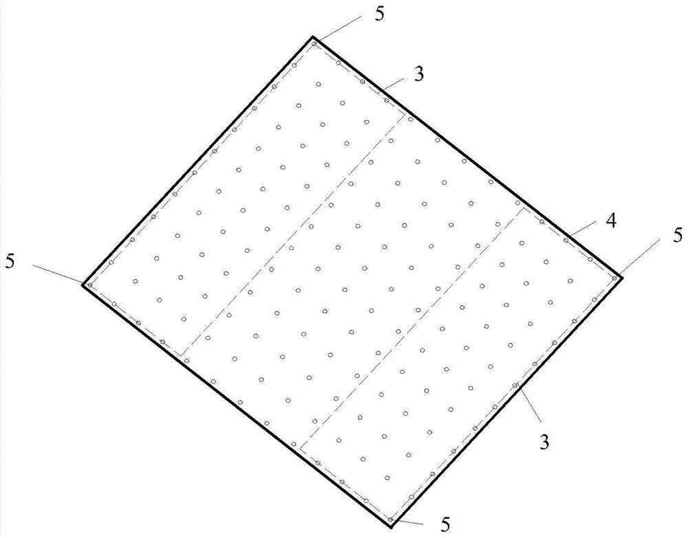 Foundation near foundation pit slope and reinforcement method thereof