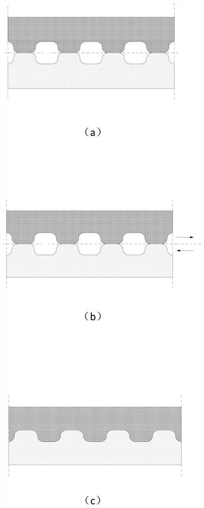 A multi-level fortification wave surface frictional energy-dissipating shock absorber