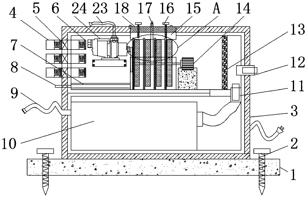 Mechanical equipment for wind, sand and fog-haze treatment and security and protection engineering