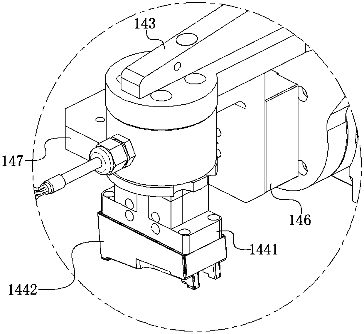 Suction nozzle rotating mechanism