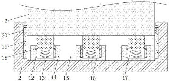 Perforating equipment with damping function for battery manufacturing