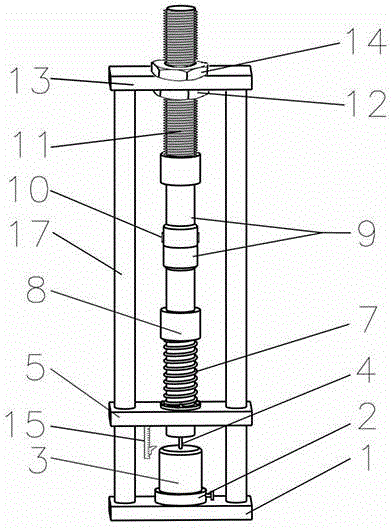 Simulative testing device and method of drilling tool thread dynamic fatigue