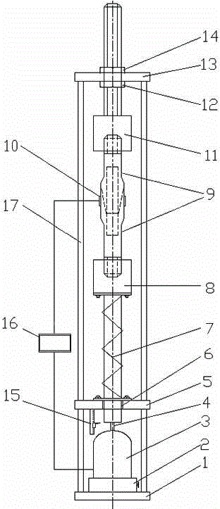 Simulative testing device and method of drilling tool thread dynamic fatigue