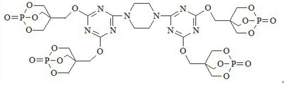 A cage-like phosphate containing triazine ring structure and preparation method thereof