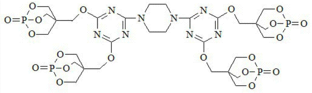 A cage-like phosphate containing triazine ring structure and preparation method thereof