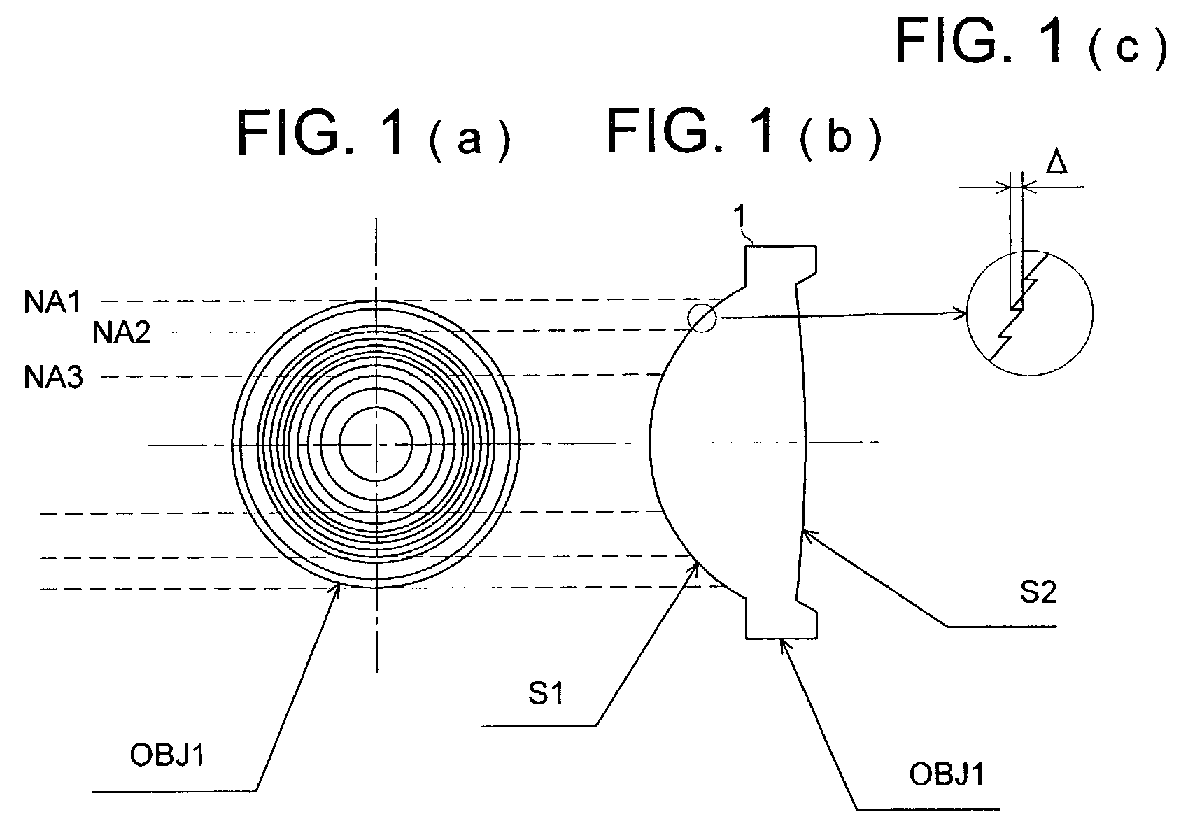 Objective lens, optical element, optical pick-up apparatus and optical information recording and/or reproducing apparatus equipped therewith