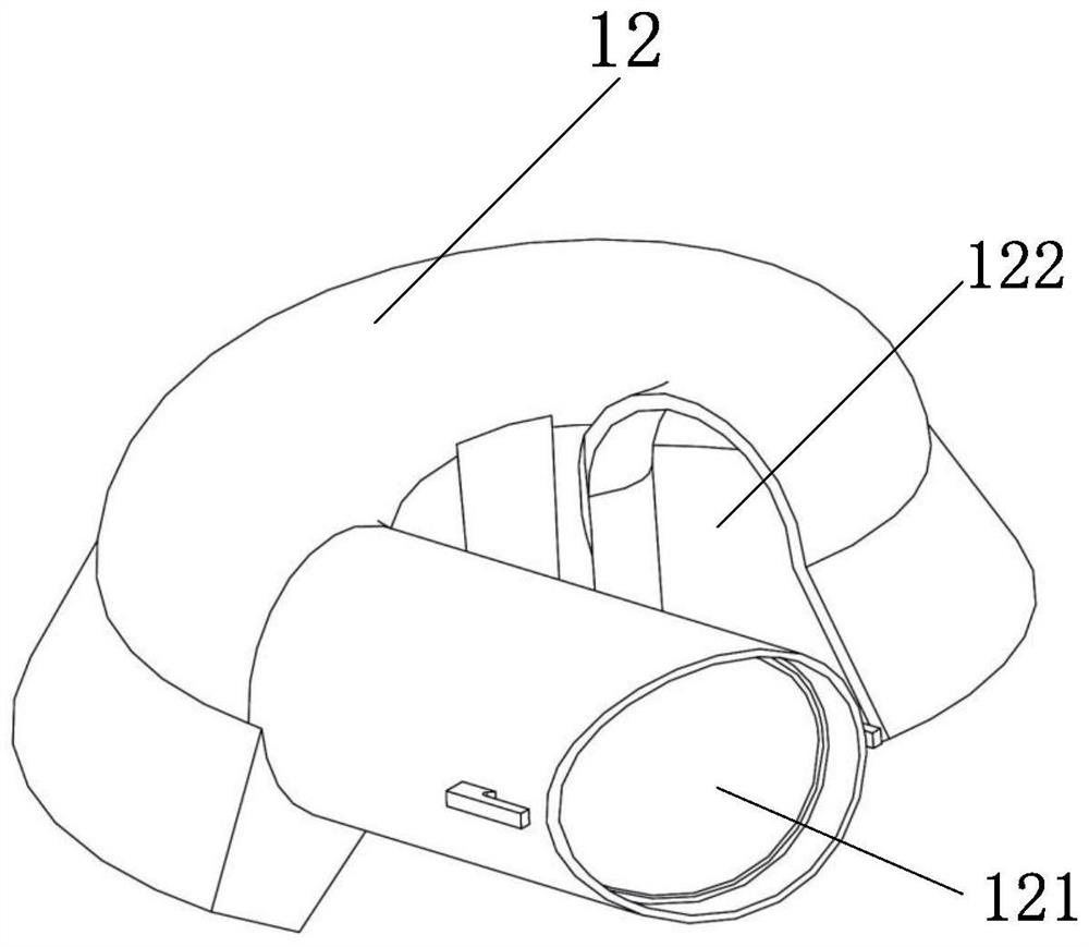 Gas and dust separation device and vacuum cleaner