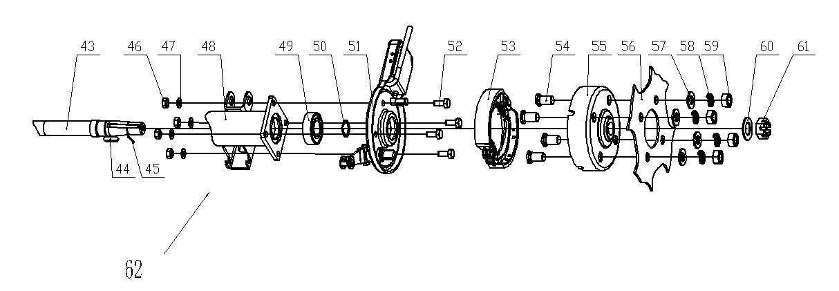 Electric tricycle rear axle assembly