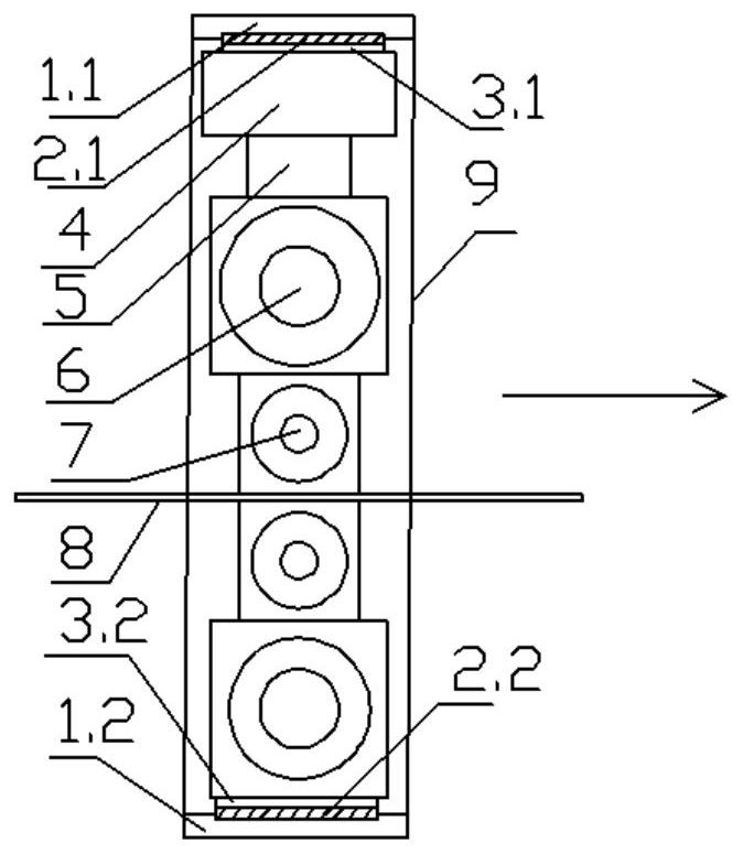 Rolling mill rolling pressure measuring method