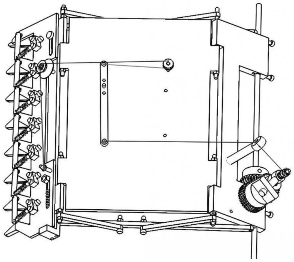 A rotary selective thinning and shearing jujube fruit collection device