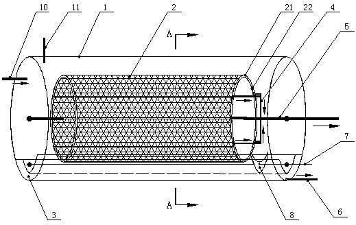 Filtering tank capable of fully filter-pressing waste oil